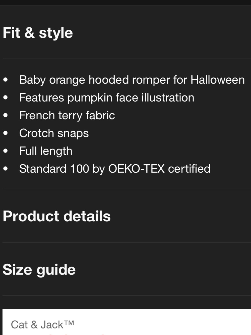 π NWT Cat & Jack Halloween Baby Outfit Bundle - Romper - Sweatsuit - Pumpkin π - Picture 8 of 16